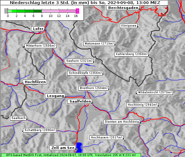 Niederschlag, 8. 9. 2024