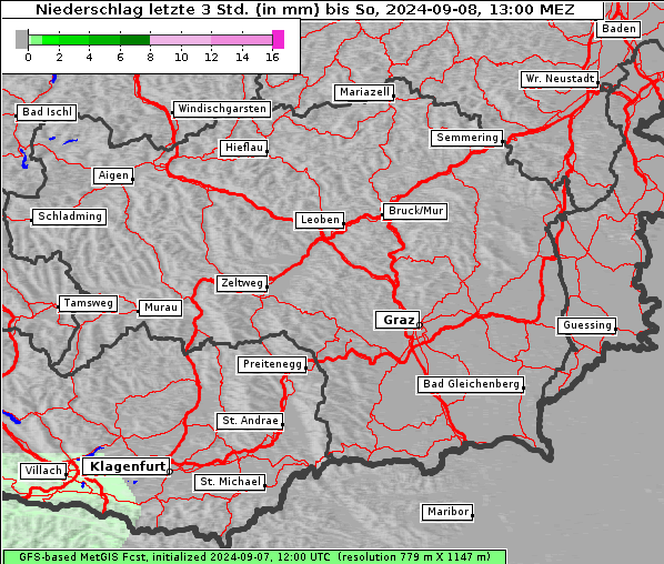 Niederschlag, 8. 9. 2024