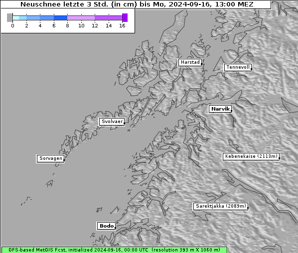 Neuschnee, 16. 9. 2024