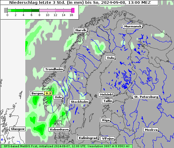 Niederschlag, 8. 9. 2024