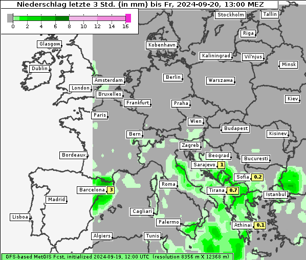 Niederschlag, 20. 9. 2024