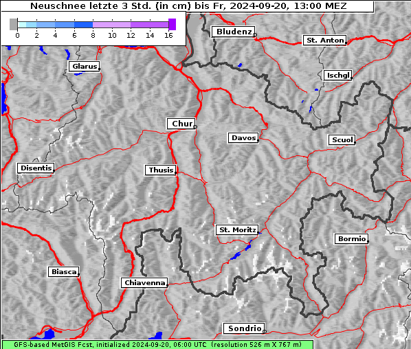 Neuschnee, 20. 9. 2024