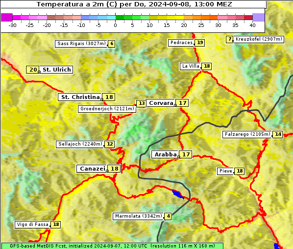 Temperatur, 8. 9. 2024