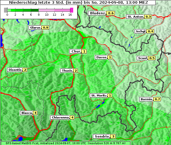 Niederschlag, 8. 9. 2024