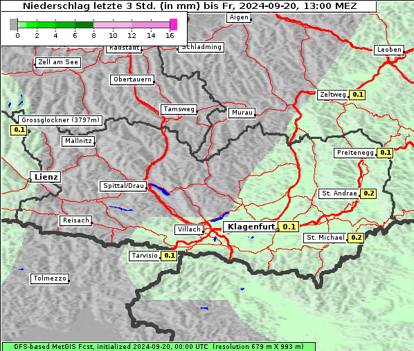 Niederschlag, 20. 9. 2024