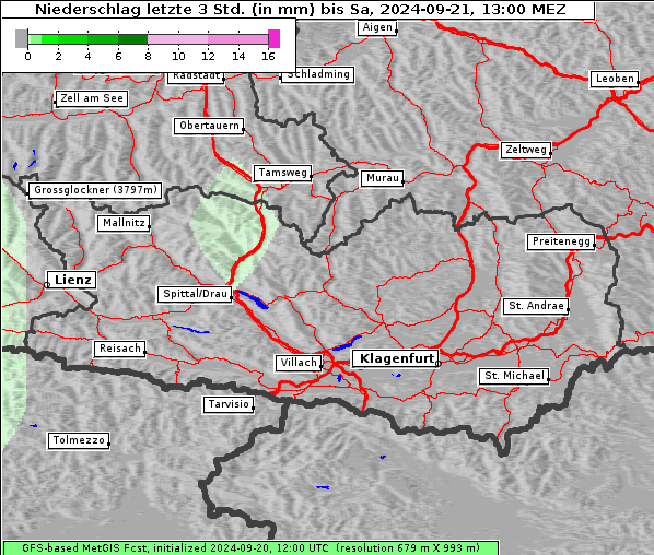 Niederschlag, 21. 9. 2024