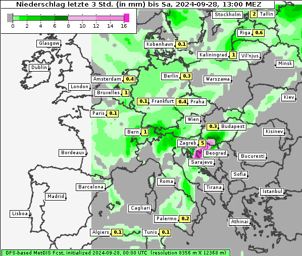 Niederschlag, 28. 9. 2024