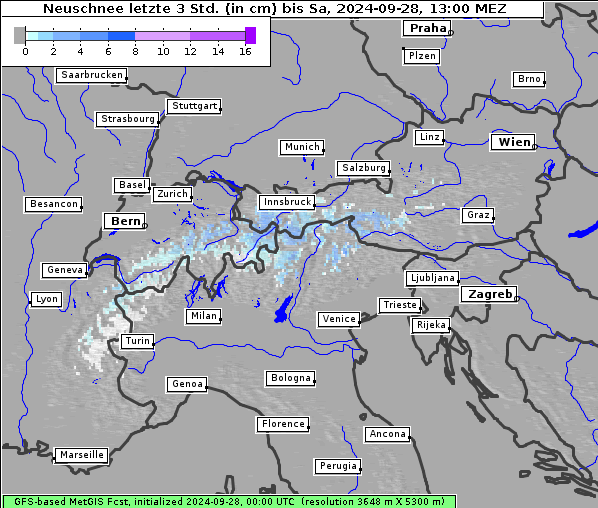 Neuschnee, 28. 9. 2024