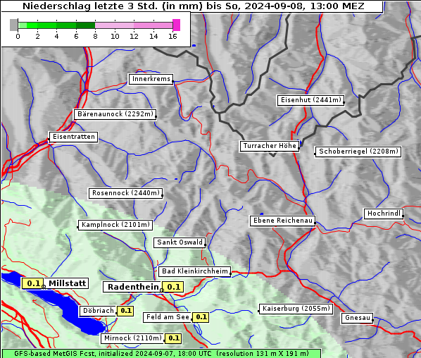 Niederschlag, 8. 9. 2024