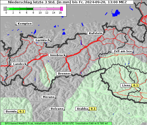 Niederschlag, 20. 9. 2024