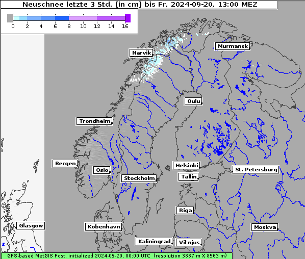 Neuschnee, 20. 9. 2024