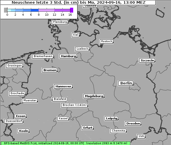 Neuschnee, 16. 9. 2024