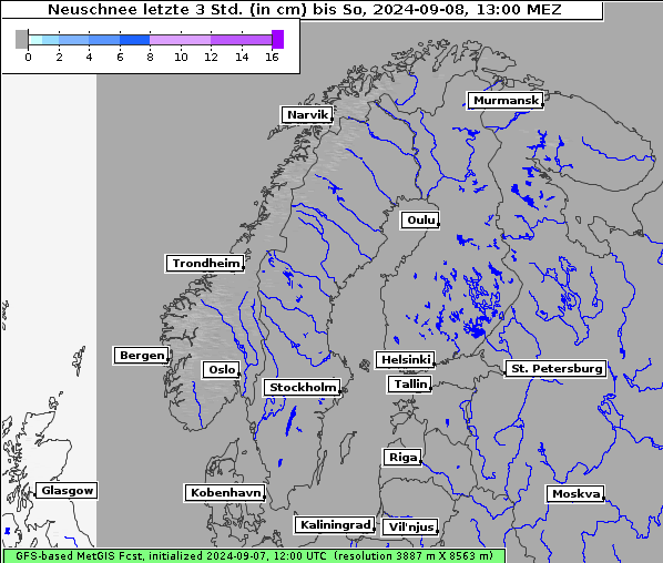 Neuschnee, 8. 9. 2024