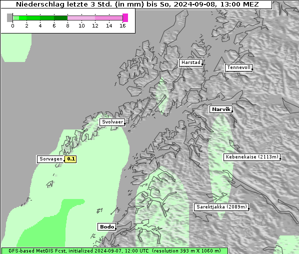 Niederschlag, 8. 9. 2024