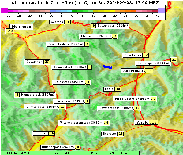 Temperatur, 8. 9. 2024