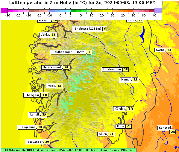 Temperatur, 8. 9. 2024