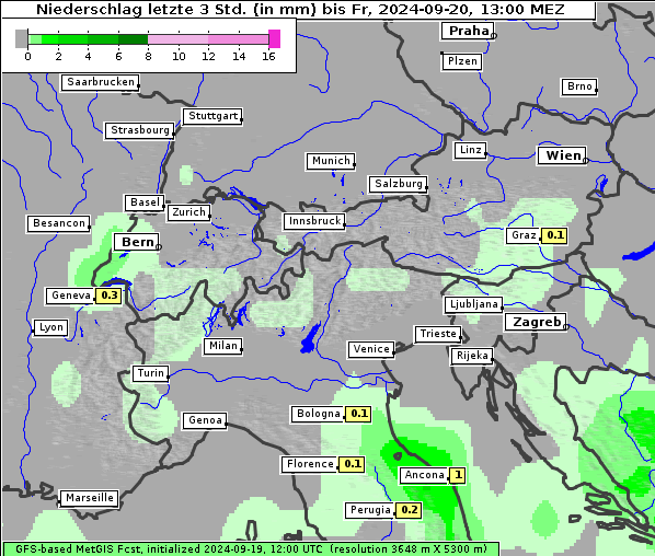 Niederschlag, 20. 9. 2024