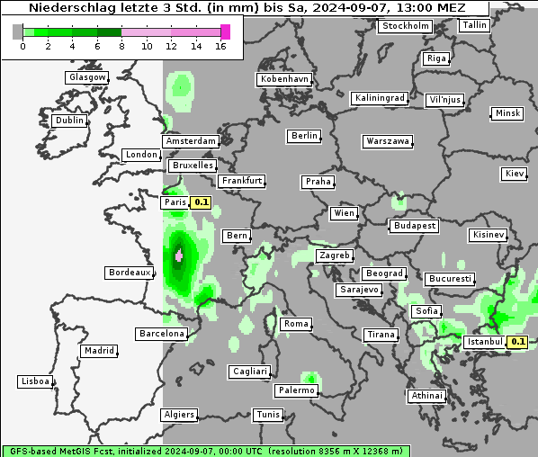 Niederschlag, 7. 9. 2024