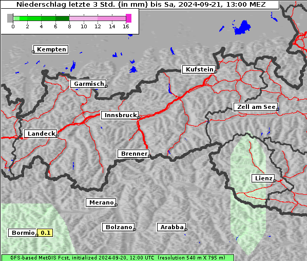 Niederschlag, 21. 9. 2024