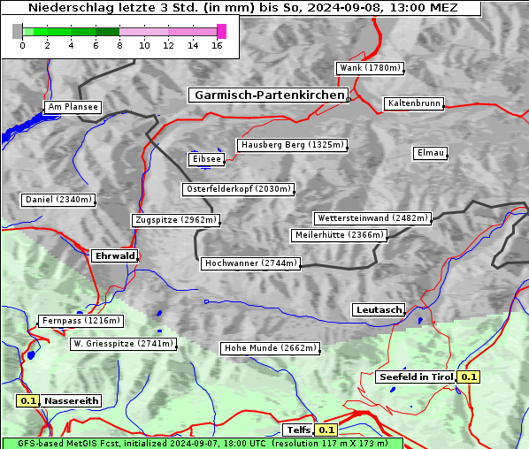 Niederschlag, 8. 9. 2024