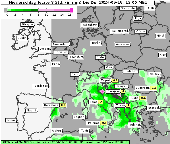 Niederschlag, 19. 9. 2024