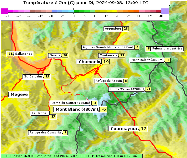 Temperatur, 8. 9. 2024