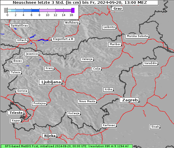 Neuschnee, 20. 9. 2024