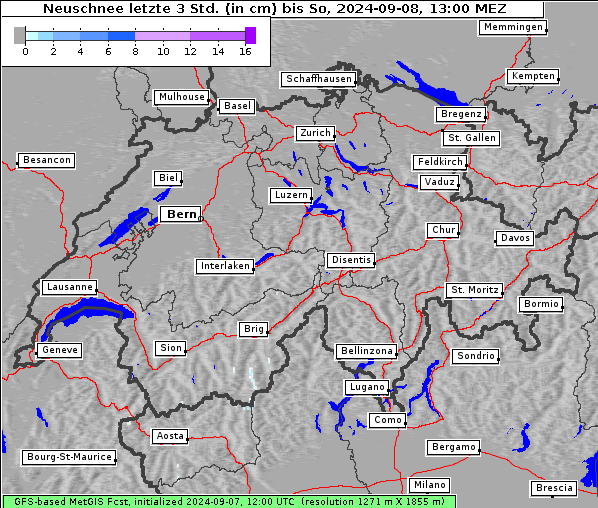 Neuschnee, 8. 9. 2024