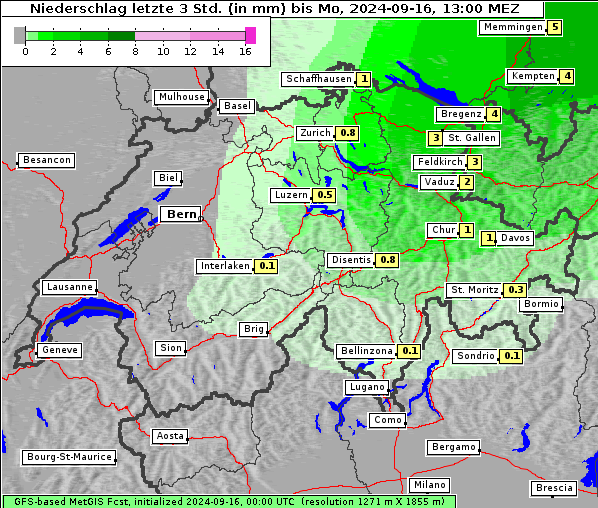 Niederschlag, 16. 9. 2024
