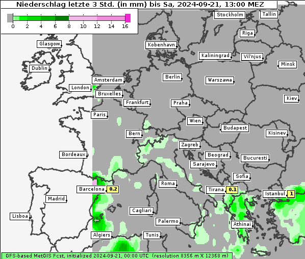 Niederschlag, 21. 9. 2024