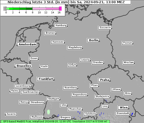 Niederschlag, 21. 9. 2024