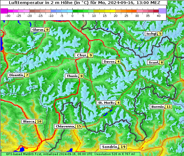 Temperatur, 16. 9. 2024