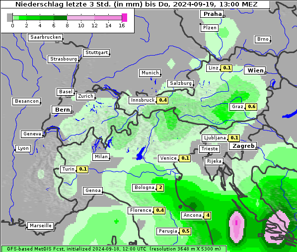 Niederschlag, 19. 9. 2024