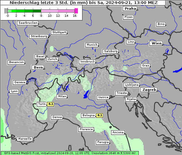 Niederschlag, 21. 9. 2024
