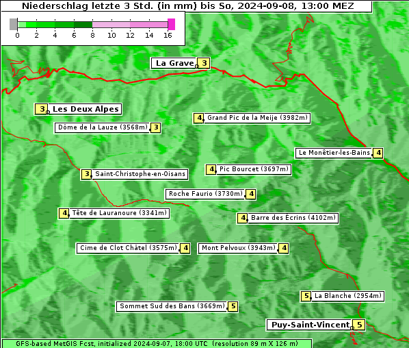 Niederschlag, 8. 9. 2024