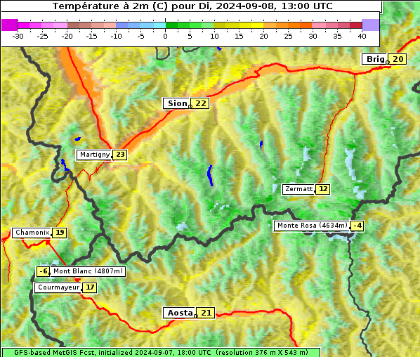 Temperatur, 8. 9. 2024