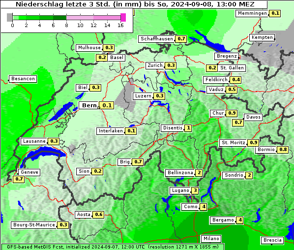 Niederschlag, 8. 9. 2024