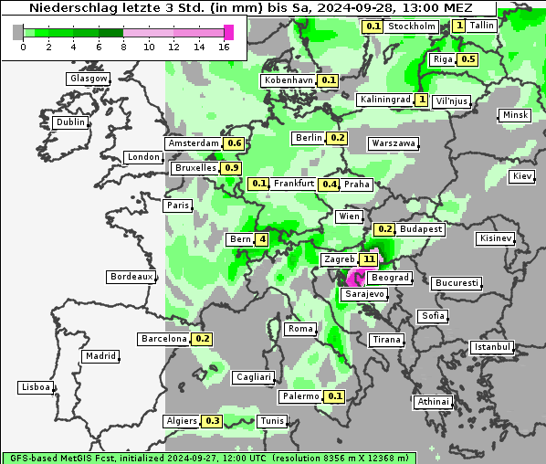 Niederschlag, 28. 9. 2024