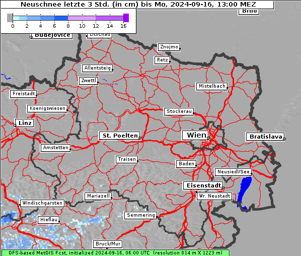 Neuschnee, 16. 9. 2024