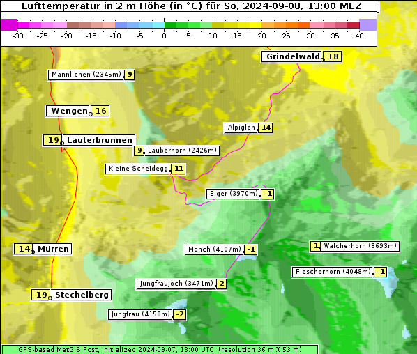 Temperatur, 8. 9. 2024