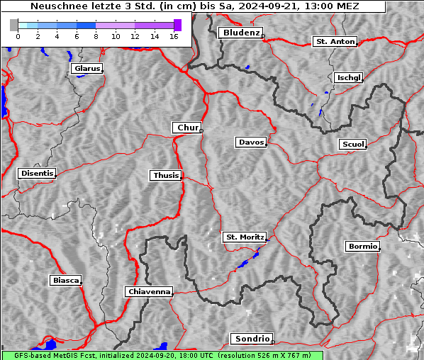 Neuschnee, 21. 9. 2024