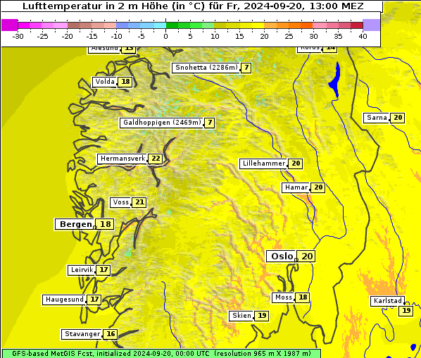 Temperatur, 20. 9. 2024