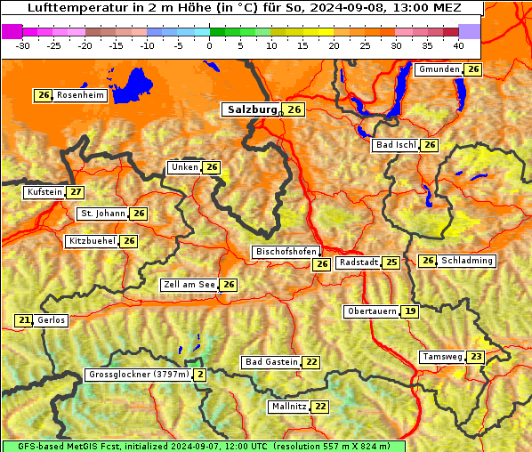 Temperatur, 8. 9. 2024