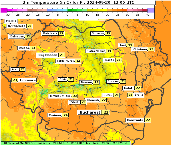 Temperatur, 20. 9. 2024