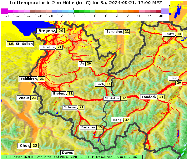 Temperatur, 21. 9. 2024