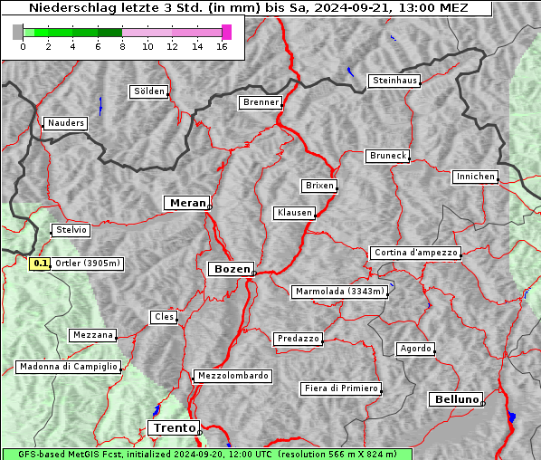 Niederschlag, 21. 9. 2024