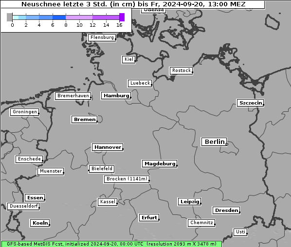 Neuschnee, 20. 9. 2024