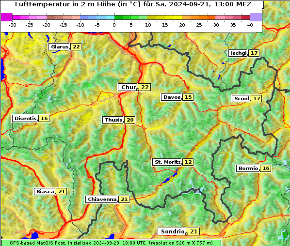 Temperatur, 21. 9. 2024