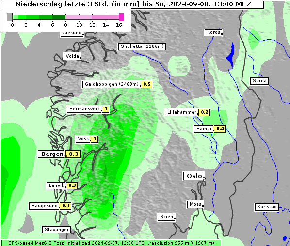 Niederschlag, 8. 9. 2024