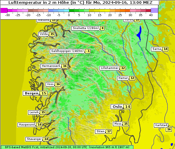 Temperatur, 16. 9. 2024